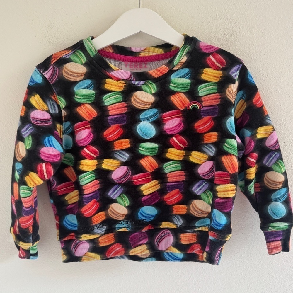 Kids Zara Terez Colorful Macaron Print Kids Sweatshirt 4